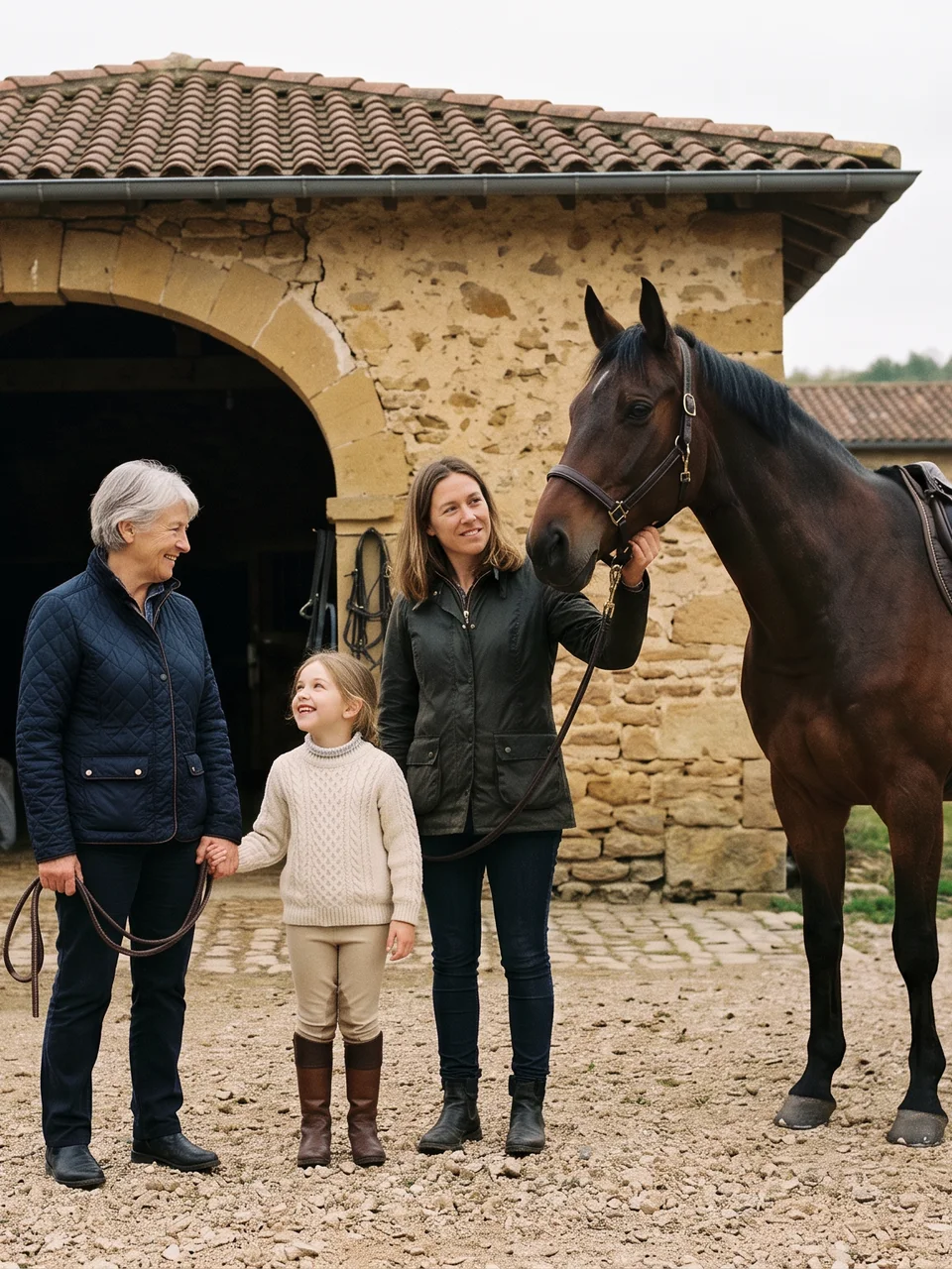L'équipe, Les Poneys de Fermenas, centre équestre à Rochessauve