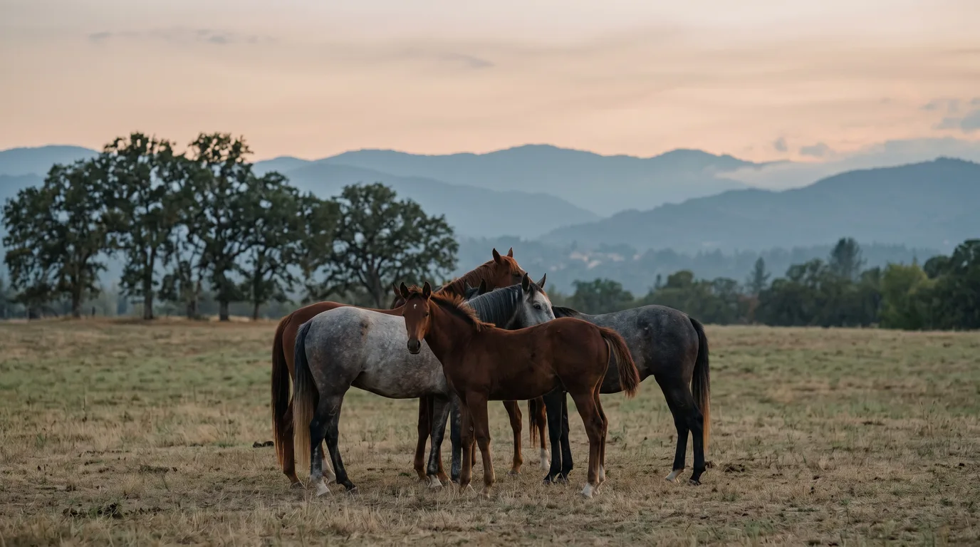 Chevaux en liberté, Les Poneys de Fermenas, Ardèche